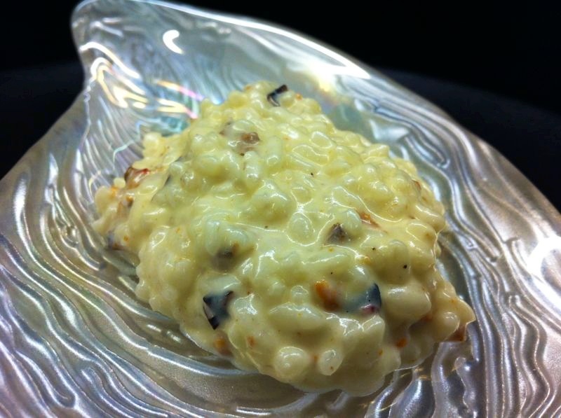 risotto coliflor y mejillones