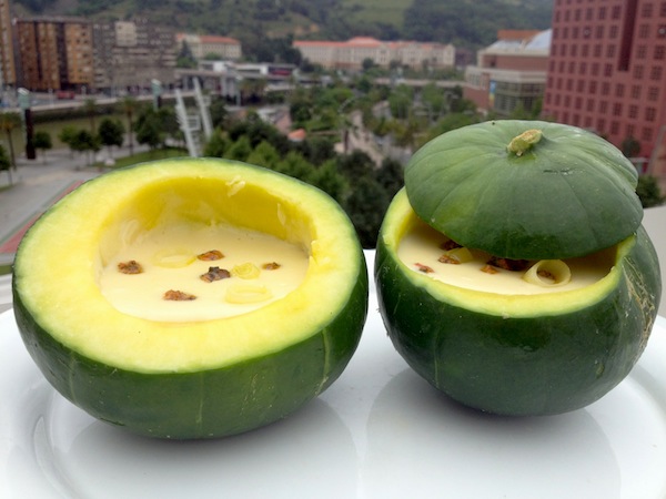 Vichysoisse de calabacín zapallo y mejillones